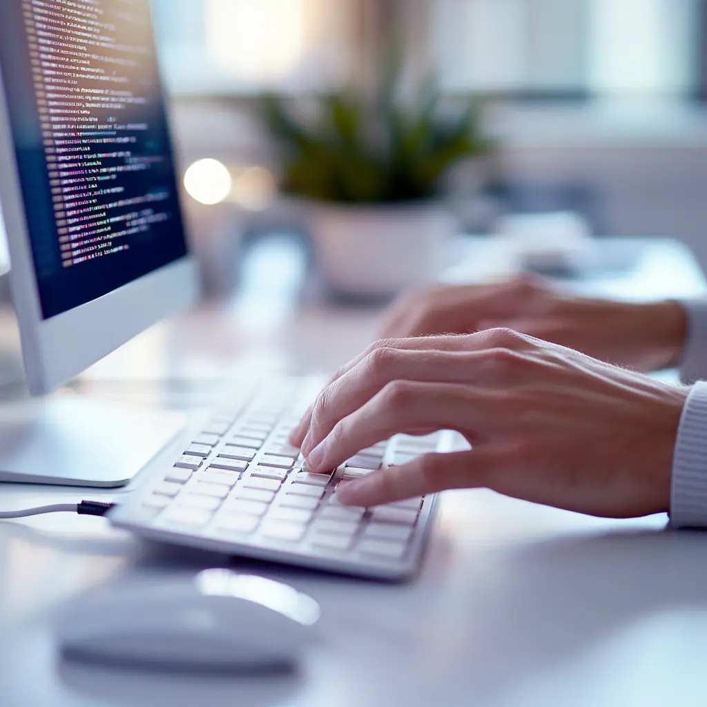 Typing html code during web development