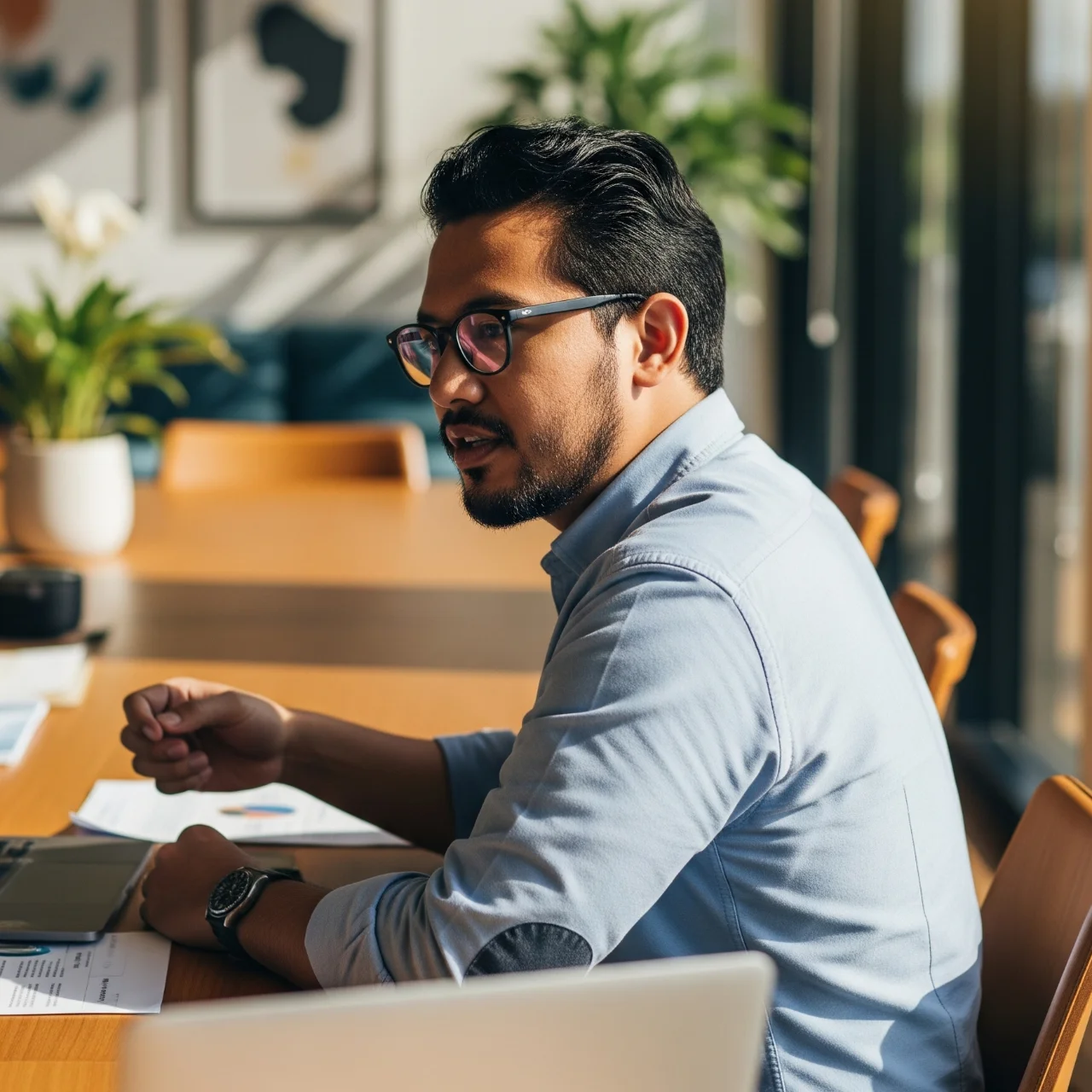 Wordpress web development professional working office