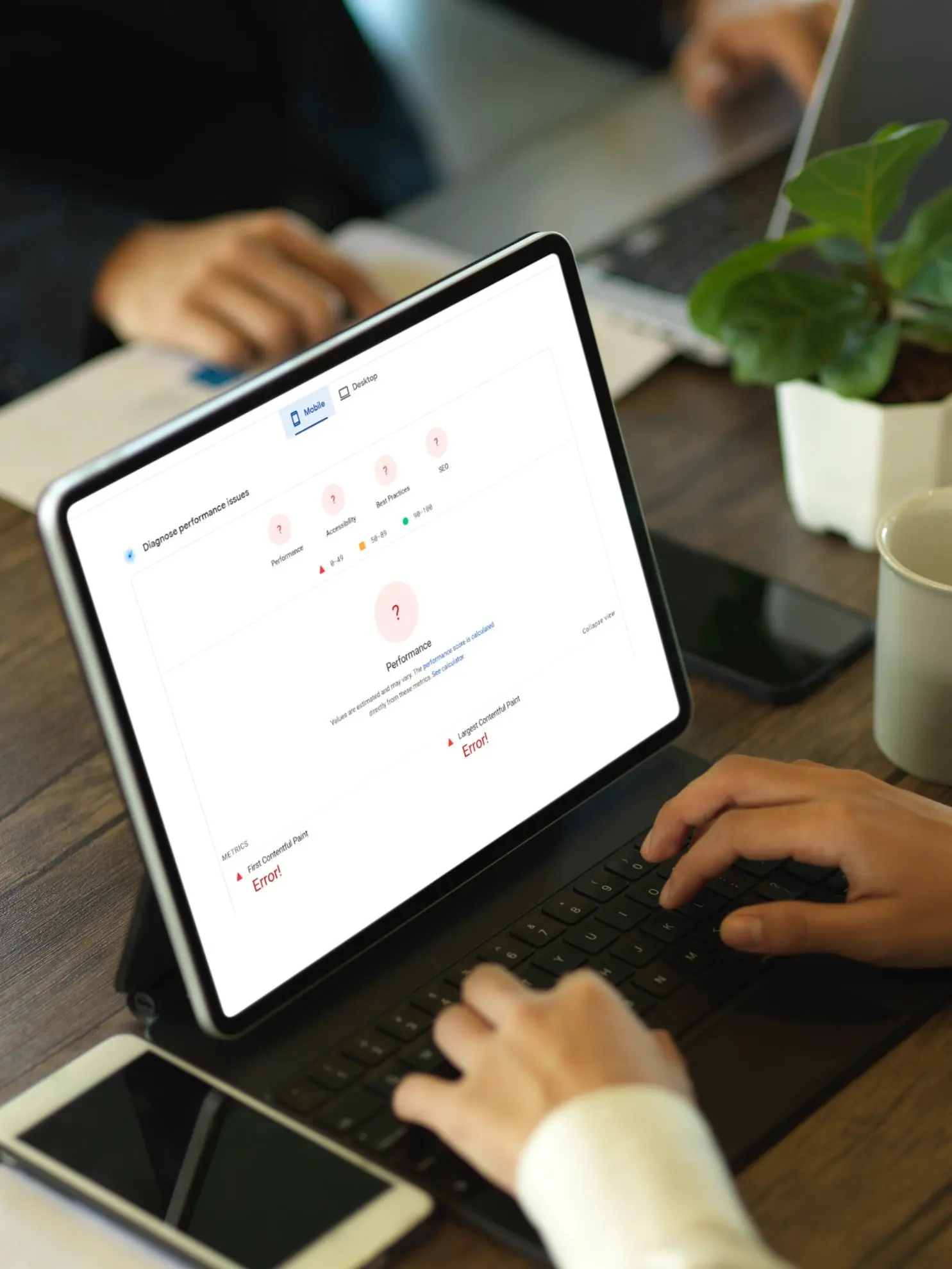 Website audit showing error as a result